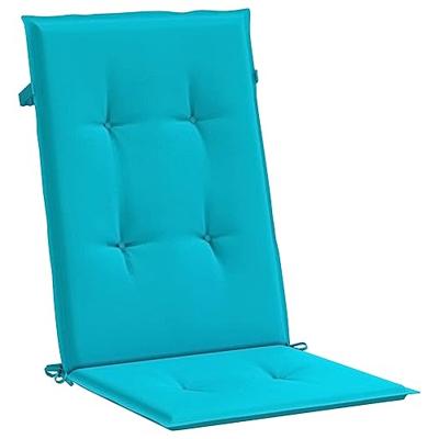 VidaXL Stoelkussens hoge rugleuning 6 st stof turquoise