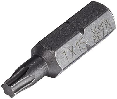 Wera 867/1 Z TORX® Bits, TX 15 x 25 mm - 1 x 2 stuk(s) - 05073340001 Wera 867/1 Z TORX® Bits, TX 15 x 25 mm - 1 x 2 stuk(s) - 05073340001