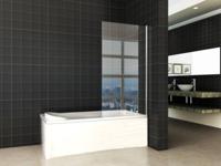 Saqu Badwand 80x150 cm Nano Glas Aluminium - thumbnail