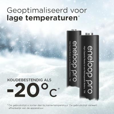 Oplaadbare batterijen PANASONIC ENELOOP PRO AA 2500 mAh 2 szt (BK-3HCDE/2CP) - thumbnail