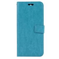 Voor Huawei Y5 (2017) Crazy Horse textuur horizontale Flip lederen draagtas met houder & kaartsleuven & portemonnee & fotolijstjes (blauw) - thumbnail