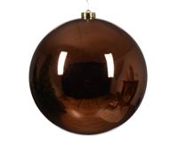 Kerstbal kunststof d20 cm espresso kerst Decoris - Decoris - thumbnail