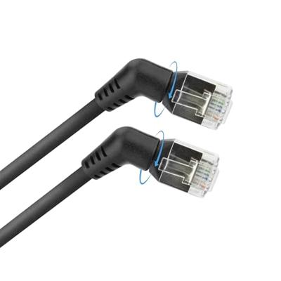 ACT DD1907 Roteerbare netwerkkabel Zwart 7 m Cat6 U/FTP (STP)