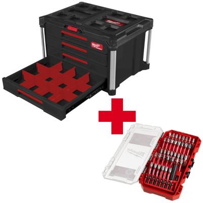 Milwaukee PACKOUT™ Gereedschapskoffer met 4 lades - 4932493189