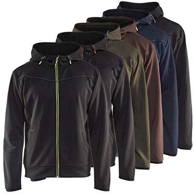 Blåkläder Hoodie met rits 33632526 | Zwart/Rood | Maat XXL - 7330509564721