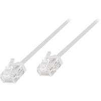 LogiLink CQ3071U RJ45 Netwerkkabel, patchkabel CAT 6A U/UTP 5.00 m Wit Extreem dun, Zeer flexibel, Vlambestendig, Halogeenvrij 1 stuk(s) - thumbnail