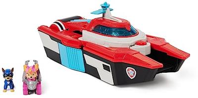Paw Patrol The Mighty Movie Pup Squad Vliegdekschip Hoofdkwartier - thumbnail