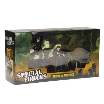 Johntoy army forces speelset helikopter en motor