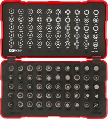 KS TOOLS Ks-tools bitset bits socket set 1/4" short 50pcs.