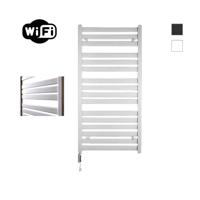 Sanicare HVW - Moda Elektrische Radiator - 120x60cm - 876W - wifi - thermostaat - wit - linksonder - mat wit HLDWW 601200/W - thumbnail