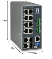 LevelOne IGU-1271 Managed L3 Gigabit Ethernet (10/100/1000) Grijs - thumbnail