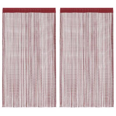 VidaXL Dradengordijnen 100x250 cm wijnrood 2 st