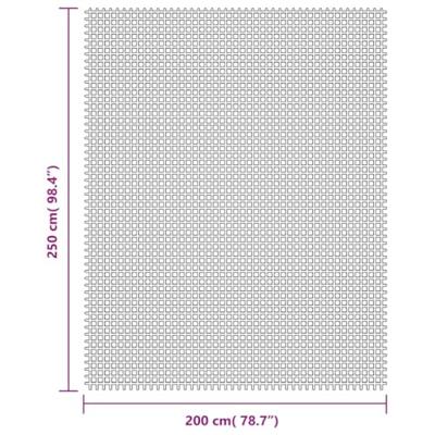 VidaXL Tenttapijt 2,5x2 m crèmekleurig