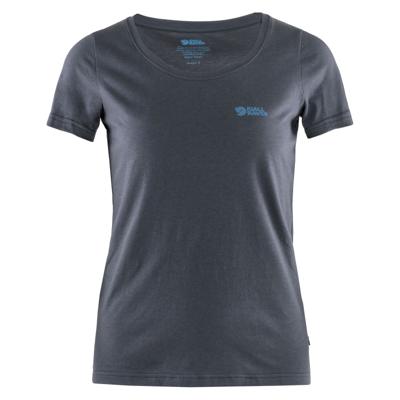 Fjallraven Logo T-shirt Dames Blauw