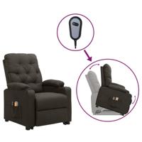 Sta-op-massagestoel stof taupe - thumbnail