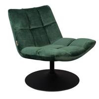 Dutchbone Fauteuil 'Bar' Velvet, kleur Donkergroen - thumbnail