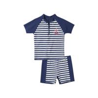 Playshoes tweedelige zwemsuit Anker Marine Wit-134-140 - thumbnail