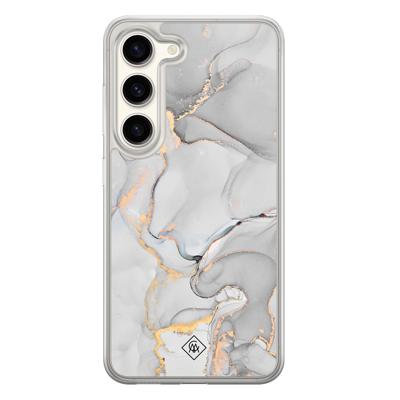 Samsung Galaxy S23 hybride hoesje - Marmer grijs