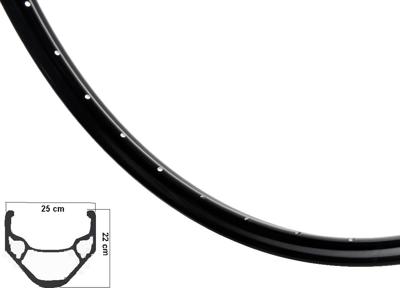 Ryde velg xs19 zwart/zwart 9x4 36 gaats 28 inch (622)