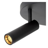 Lucide GRADO - Plafondspot - Ø 25 cm - 3xGU10 (MR11) - Zwart - thumbnail