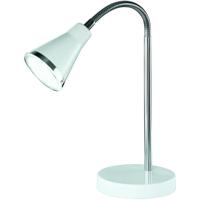 LED Bureaulamp - Trion Arora - 3W - Warm Wit 3000K - Rond - Glans Wit - Kunststof - thumbnail