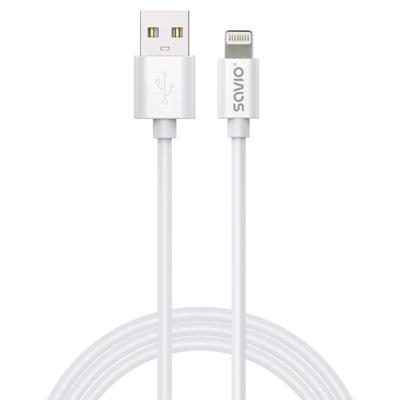 Savio Cl-193 USB-kabel USB 2.0 2 m USB A USB C/Lightning Wit