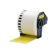 Brother DK-44605 Rol met etiketten 62 mm x 30.48 m Papier Geel 1 stuk(s) Weer verwijderbaar DK44605 Universele etiketten - thumbnail