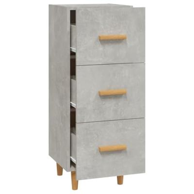 Dressoir 34,5x34x90 cm bewerkt hout betongrijs Dressoir 34,5x34x90 cm bewerkt hout betongrijs
