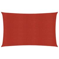 VidaXL Zonnezeil 160 g/m² 4x7 m hdpe rood - thumbnail