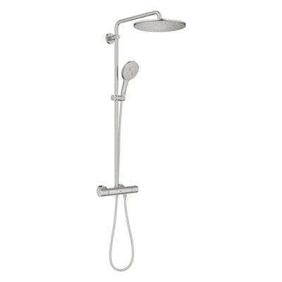 Grohe Rainshower SmartActive 310 douchesysteem rond thermostatisch hoofddouche Ø31cm en handdouche Ø13cm supersteel 26836dc0 - thumbnail