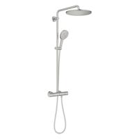 Grohe Rainshower SmartActive 310 douchesysteem rond thermostatisch hoofddouche Ø31cm en handdouche Ø13cm supersteel 26836dc0 - thumbnail