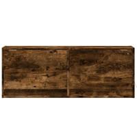 Tv-wandmeubel met LED-verlichting 100x31x35 cm gerookt eiken - thumbnail