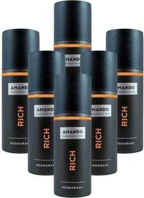 Amando Amando Deodorant Spray Rich Voordeelverpakking - 6x150 ml