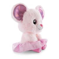 Nici glubschis pluchen knuffel ballerina muis yammy, 15cm - thumbnail