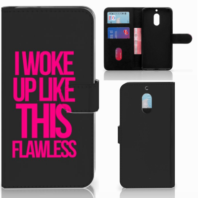 Nokia 6 Hoesje met naam Woke Up - Origineel Cadeau Zelf Maken Nokia 6 Hoesje met naam Woke Up - Origineel Cadeau Zelf Maken