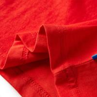 Kindershirt met lange mouwen wilde dierenprint 104 rood - thumbnail