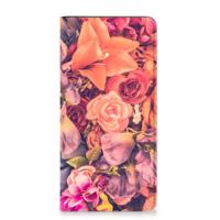 Samsung Galaxy A14 5G Smart Cover Bosje Bloemen - thumbnail