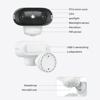 Reolink Argus Series B740X BWB4K01W IP Bewakingscamera Bluetooth, WiFi 5120 x 1440 Pixel - thumbnail