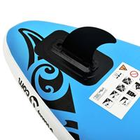 VidaXL Stand up paddleboardset opblaasbaar 366x76x15 cm blauw - thumbnail