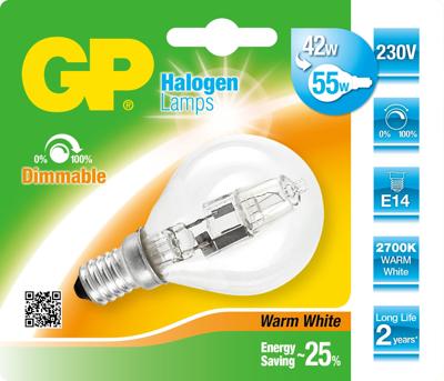 GP Lighting Halogeen lamp E14 46W Warm wit