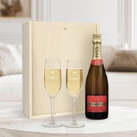 Champagnepakket met gegraveerde glazen - Piper Heidsieck Brut (750ml) - thumbnail