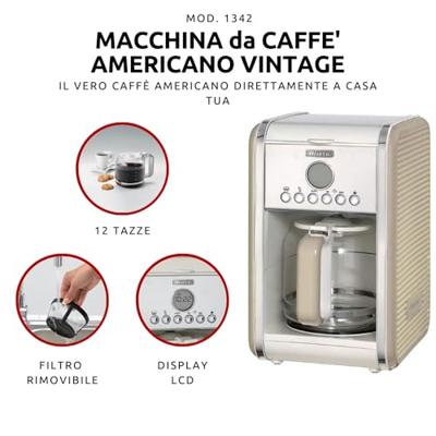 Drip Koffiemachine Ariete 1342CR 2000W Beige 2000 W 1,5 L Beige