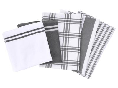 W5 Keukendoeken set 5-delig (Grijs/wit) W5 Keukendoeken set 5-delig (Grijs/wit)