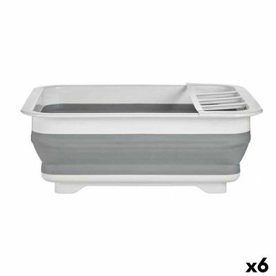 Inklapbaar Afdruiprek voor Keuken Kinvara Wit Grijs Polypropyleen TPR 37,9 x 29,3 x 12 cm 38 x 5,4 x 29 cm 29,3 x 5,4 x 37,9 cm
