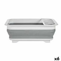 Inklapbaar Afdruiprek voor Keuken Kinvara Wit Grijs Polypropyleen TPR 37,9 x 29,3 x 12 cm 38 x 5,4 x 29 cm 29,3 x 5,4 x 37,9 cm - thumbnail