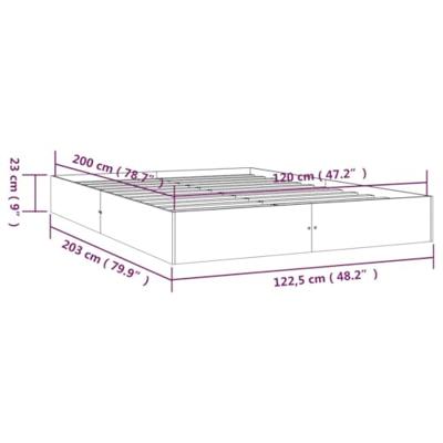 Bedframe massief hout 120x200 cm - thumbnail