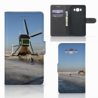Samsung Galaxy J7 2016 Flip Cover Schaatsers - thumbnail