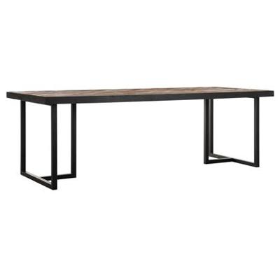 DTP Home Eettafel 'Criss Cross' Hout en staal, 200 x 100cm