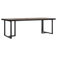 DTP Home Eettafel 'Criss Cross' Hout en staal, 200 x 100cm - thumbnail