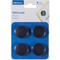 MAUL magneet Solid, 32 mm, trekkracht 800 gr, blister van 4 stuks, zwart - thumbnail